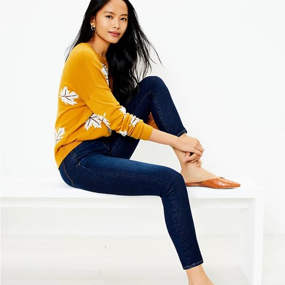 LOFT Denim - Loft Petite Curvy Skinny Dark Jean